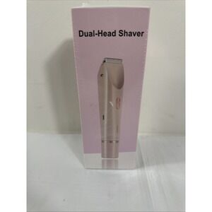 NEW - Rechargeable Dual-Head Shaver - Water Resistant - Pink